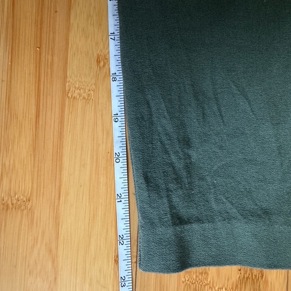 Olive Green Side Panel Maternity Pants Ankle Length - Picture 7 of 8